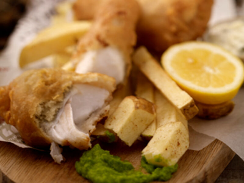 Traditional Battered Fish with Chunky Chips