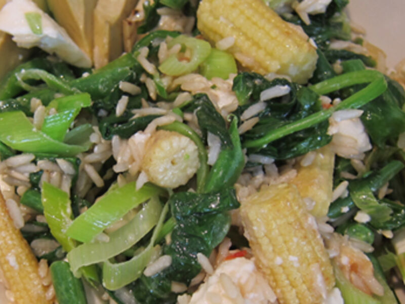 Green Bean & Avocado Brown Rice Salad