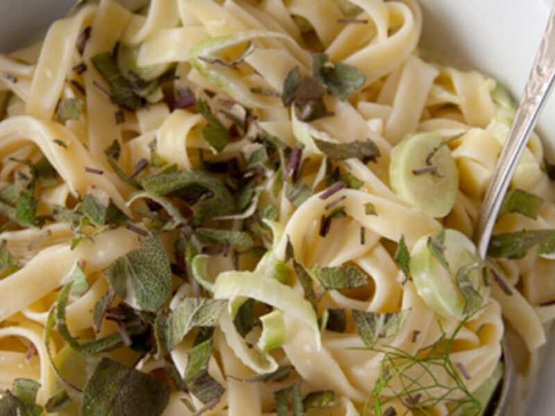 Milleens with Sage, Fennel & Tagliatelle