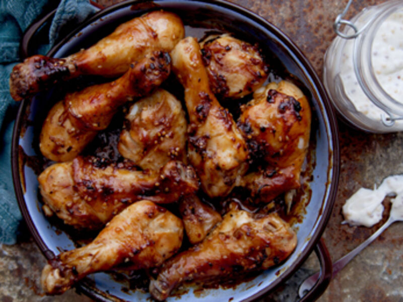 Curried Sticky Chicken