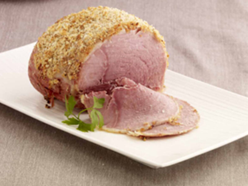 Whole Baked Ham with a Herb crust and Colcannon