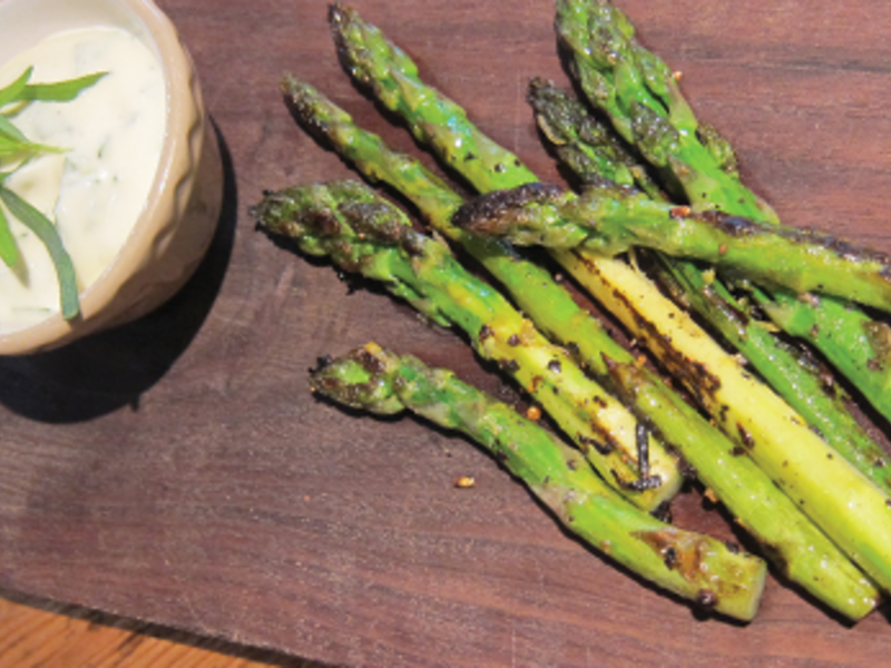 Grilled Asparagus with Tarragon Mayonnaise