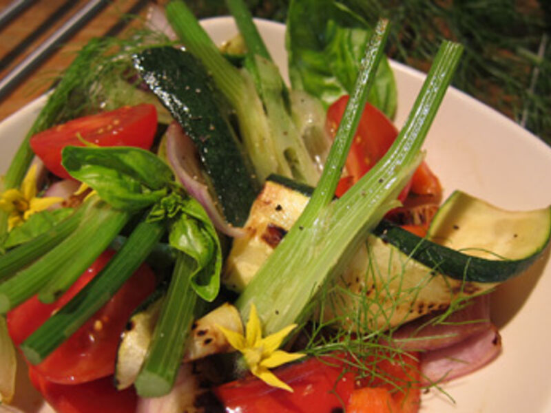 Grilled Vegetable Salad With Goats Cheese