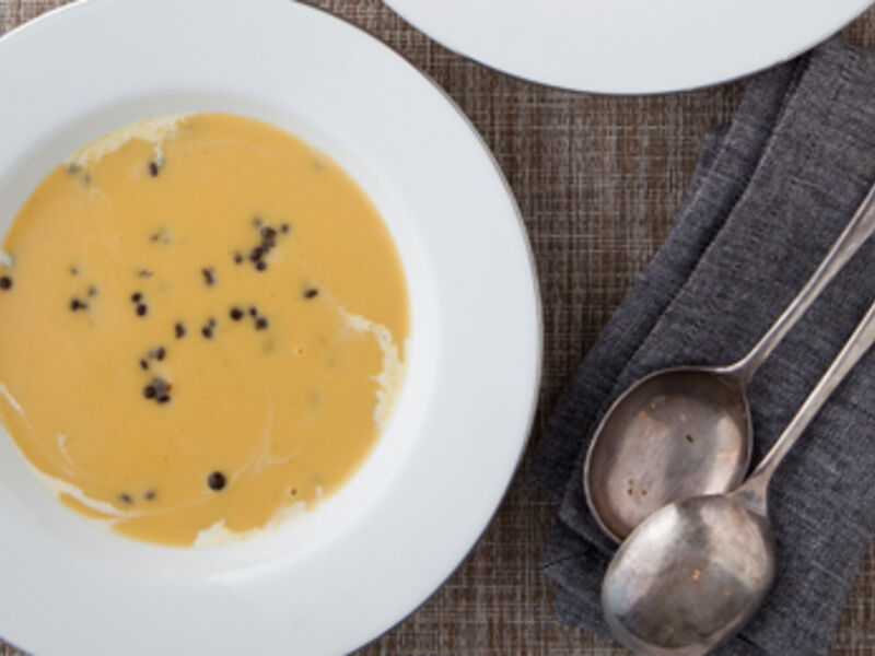 Red Curry Lentil & Sweet Potato Soup