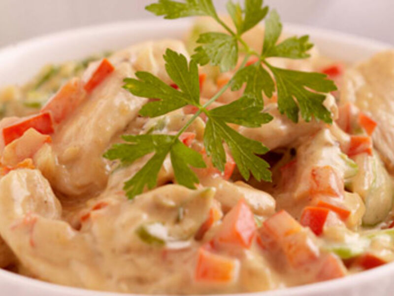 Chicken a la King with Rice