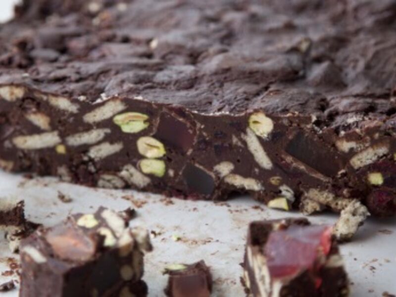 Turkish Delight Fridge Cake